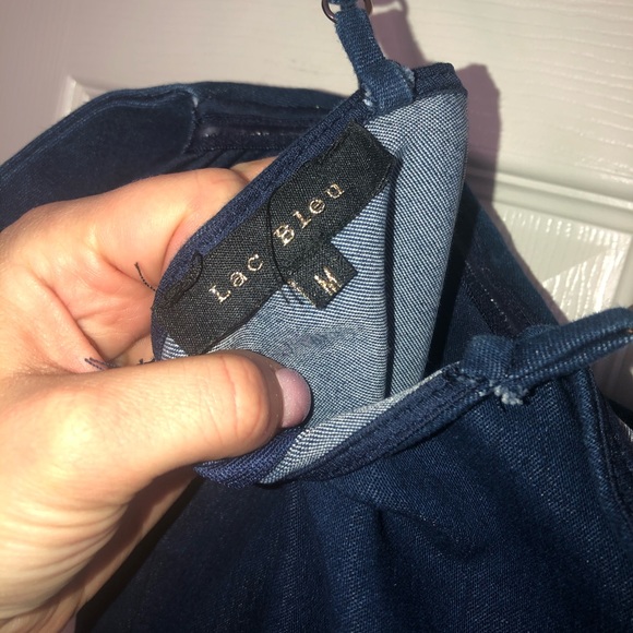 Lac Bleu Off the Shoulder Denim Minidress - Picture 4 of 11